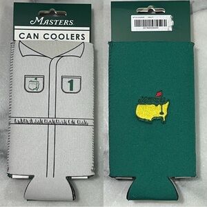 2025 Masters Caddie & Green Tall Can Coozies Augusta National Golf ANGC 2 Lot
